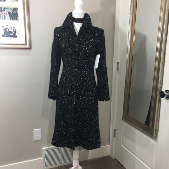 Piazza Sempione 🖤 long Wool coat Size 4 US 🖤 - Picture 3 of 10